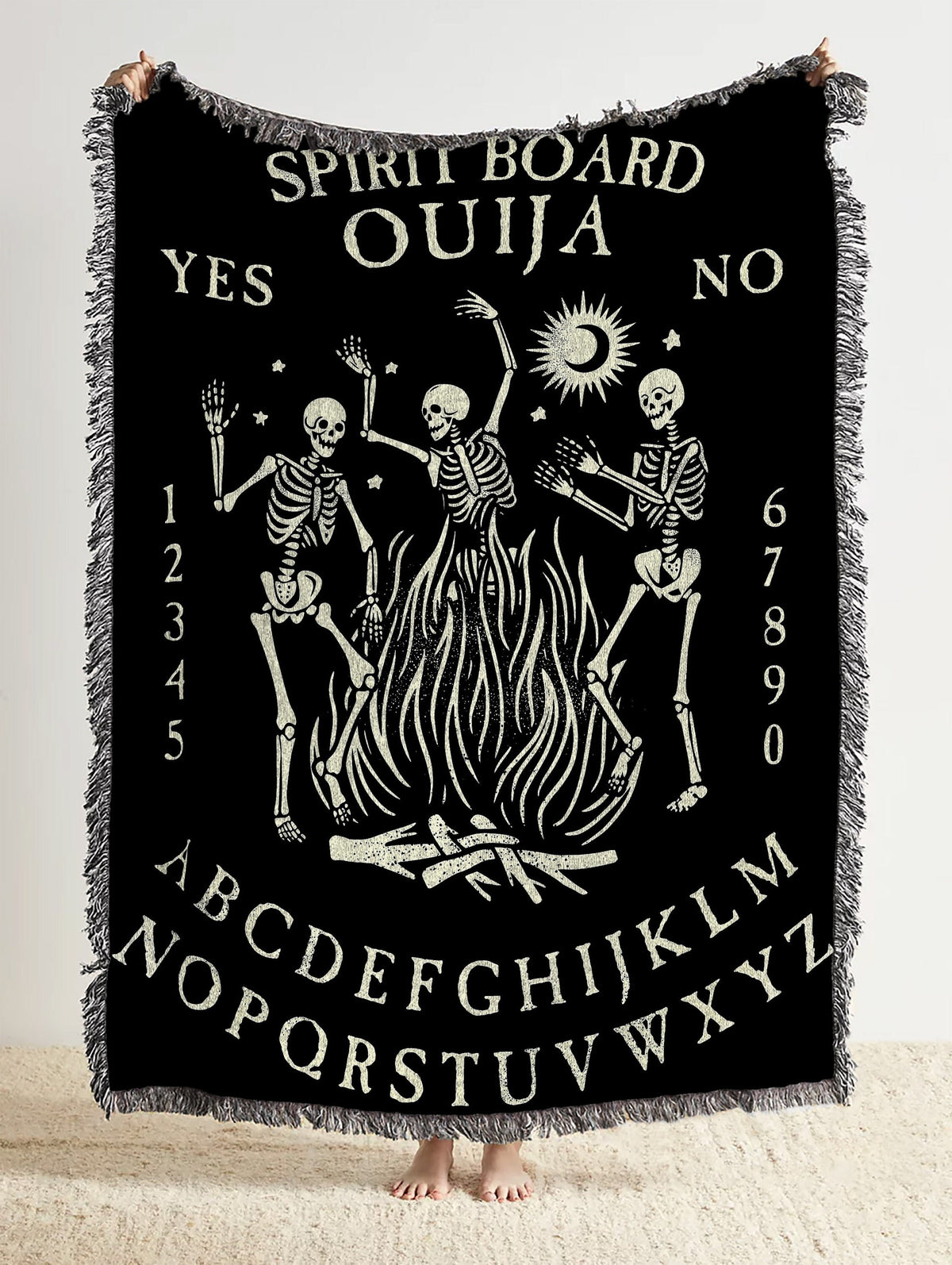 Spirit Board Woven Throw Blanket