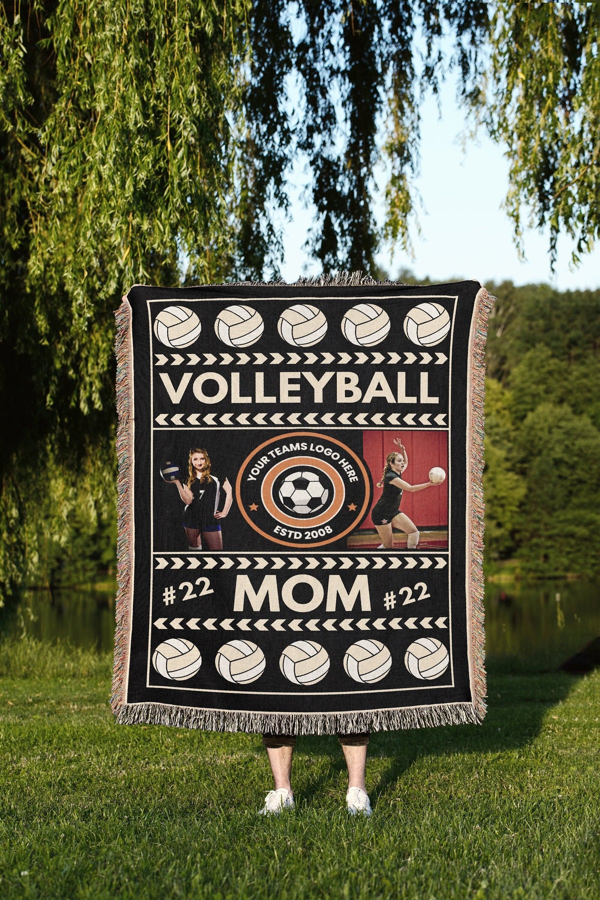 Personalized Volleyball Throw