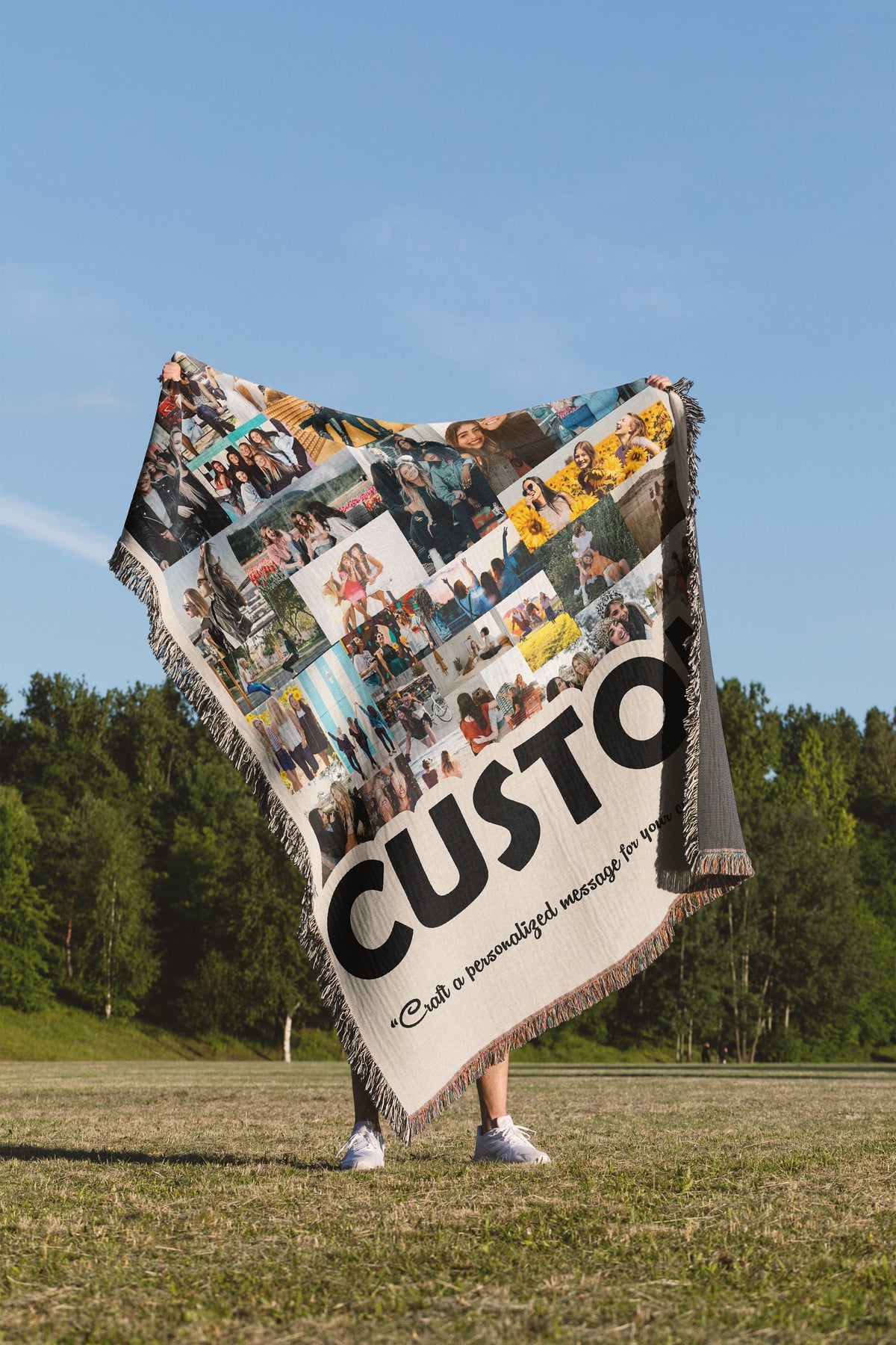 Custom Photo Collage Throw