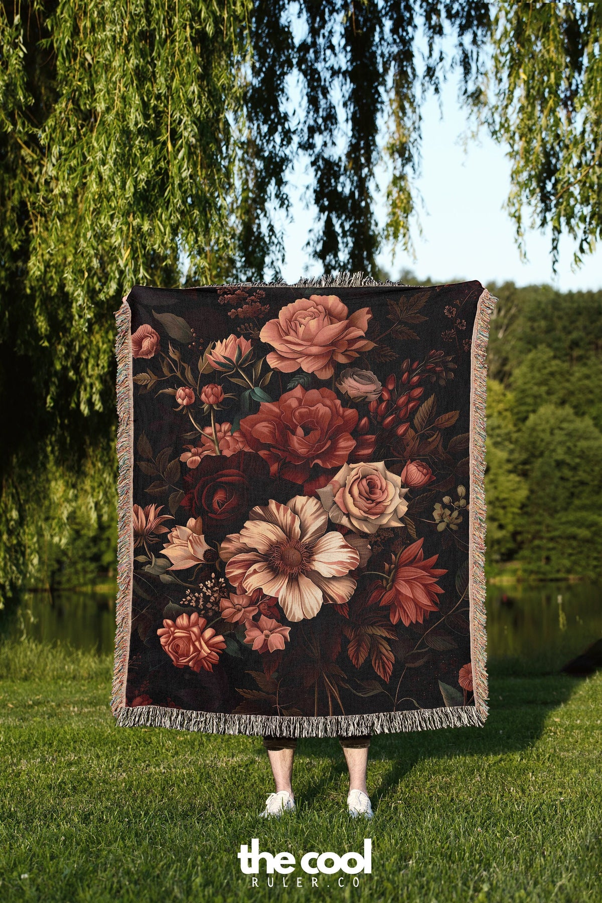 Moody Botanical Blanket Tapestry