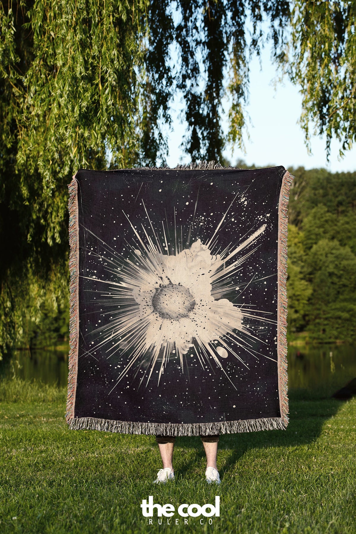Space Explosion Throw Blanket