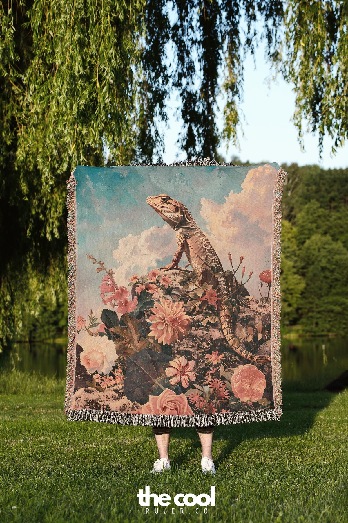 Bohemian Lizard Throw Blanket