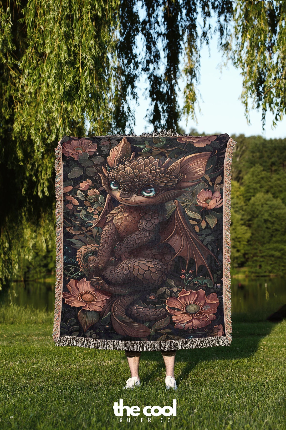 Floral Baby Dragon Blanket