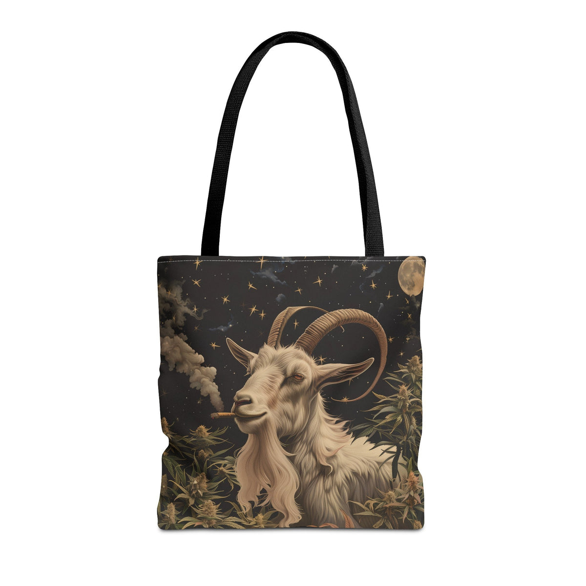 Cannabis Goat Tote Bag