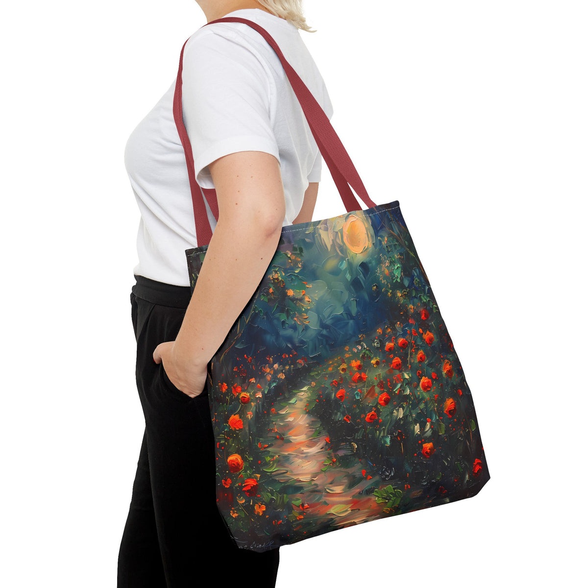 Floral Oil Painting Tote Bag