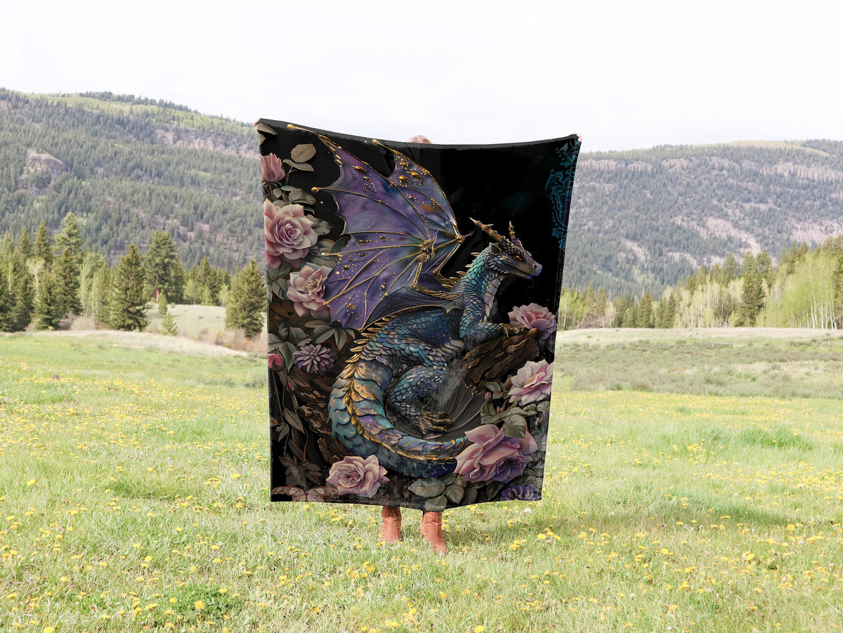 Botanical Dragon Blanket