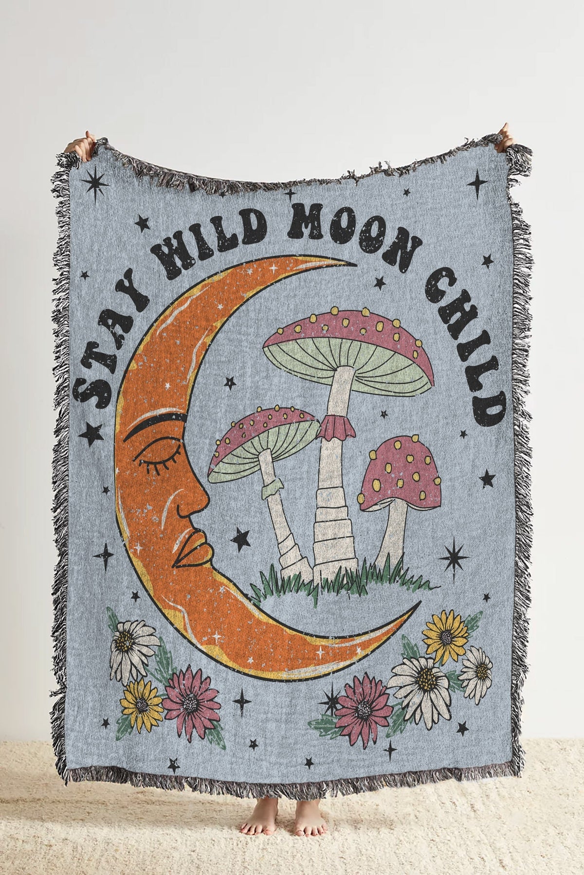 Stay Wild Moon Child  Blanket