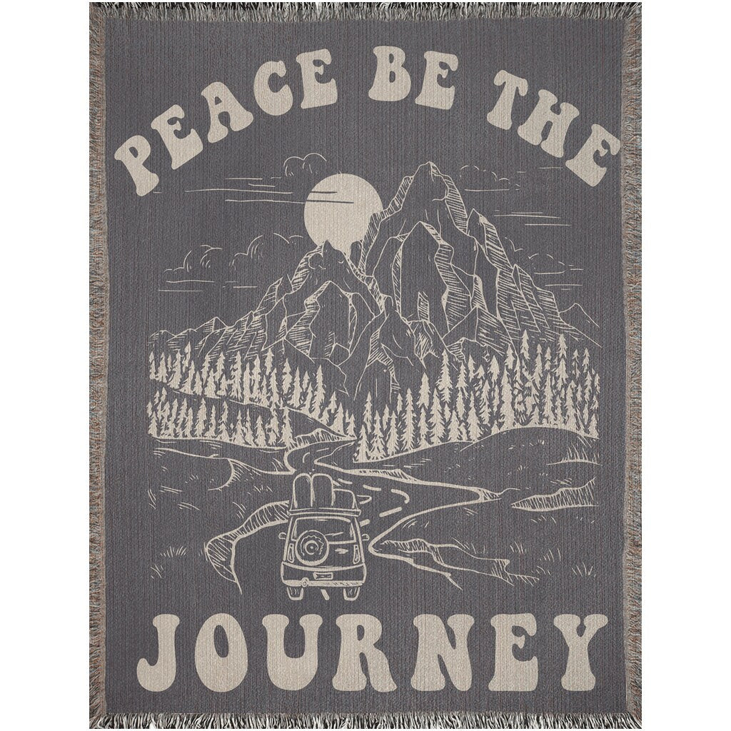 Peaceful Journey  Fringe Blanket