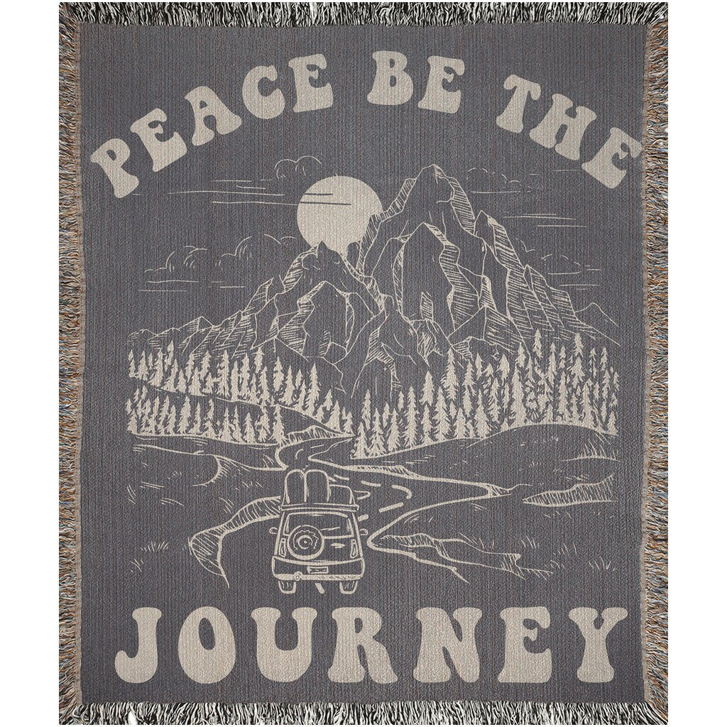 Peaceful Journey  Fringe Blanket