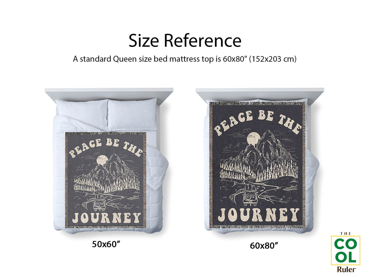 Peaceful Journey  Fringe Blanket