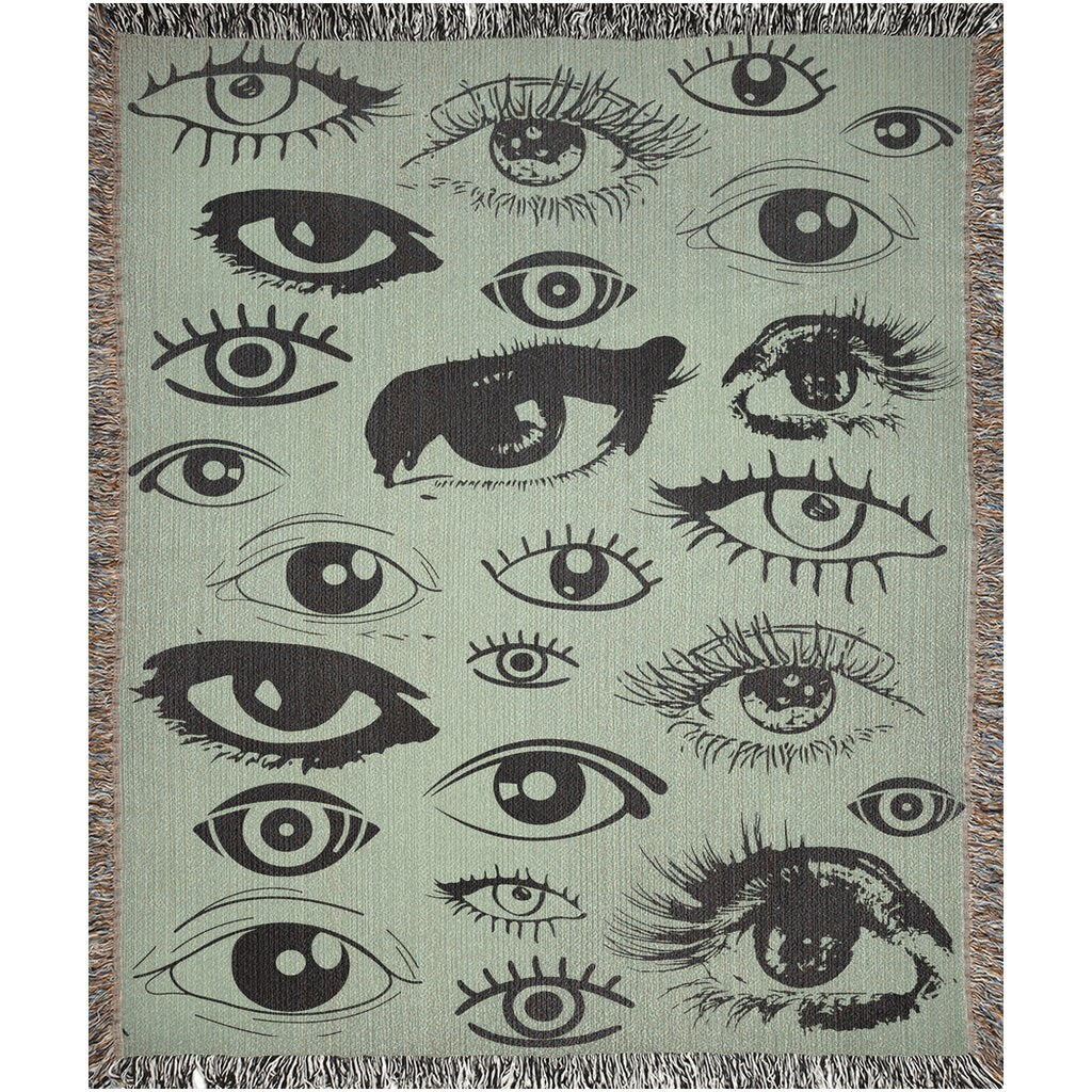 Evil Eye Pattern  Throw Blanket