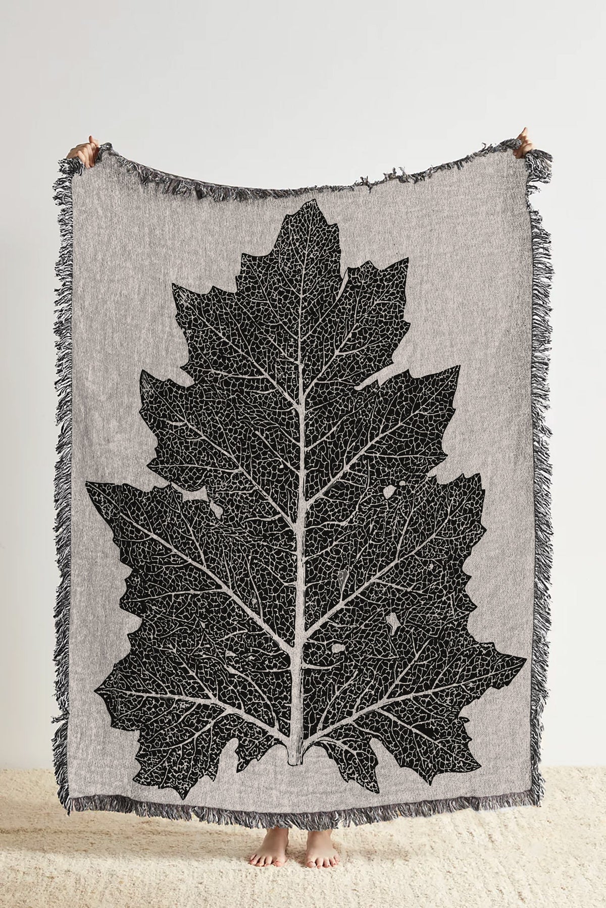 Vintage Leaf  Blanket