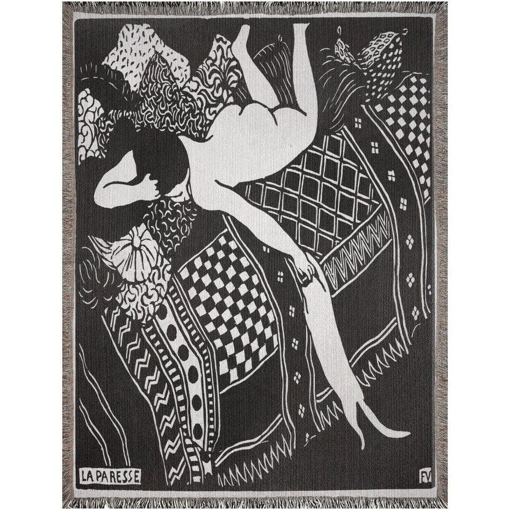 La Paresse by Felix Vallotton Throw Blanket