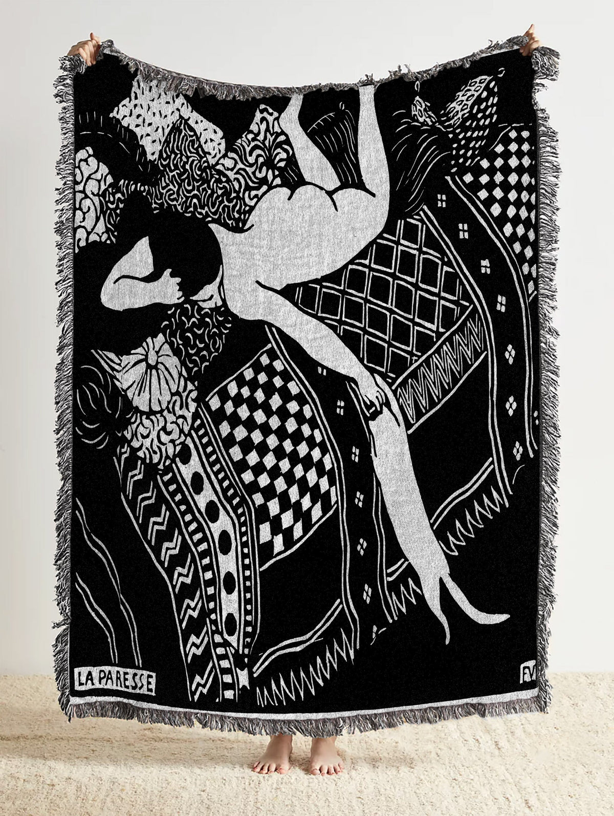 La Paresse by Felix Vallotton Throw Blanket