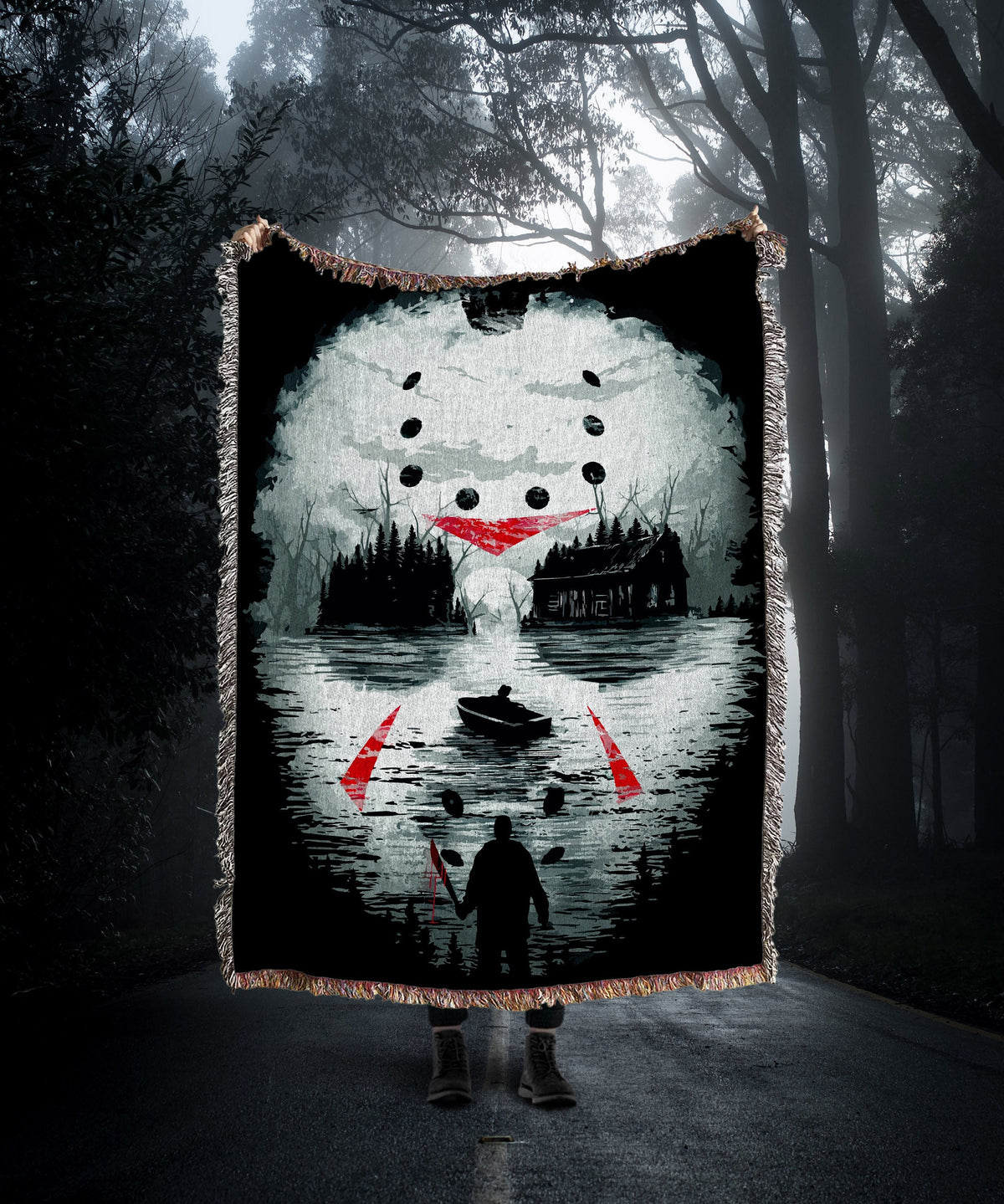 Horror Movie  Throw Blanket