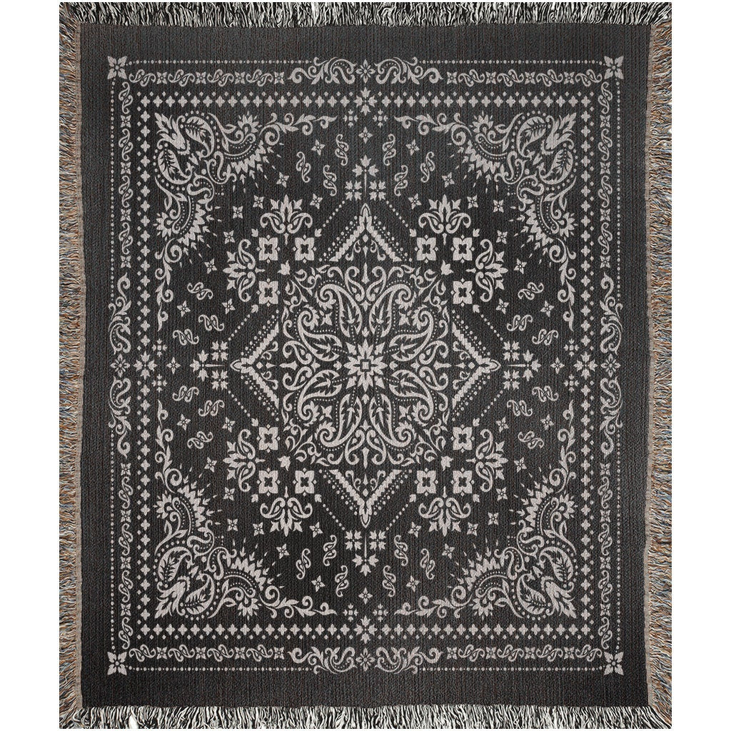 Paisley Bandana  Throw Blanket