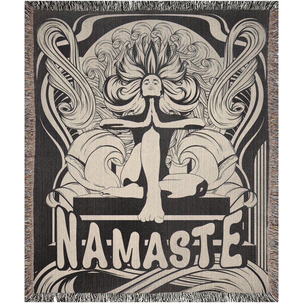 Namaste  Throw Blanket
