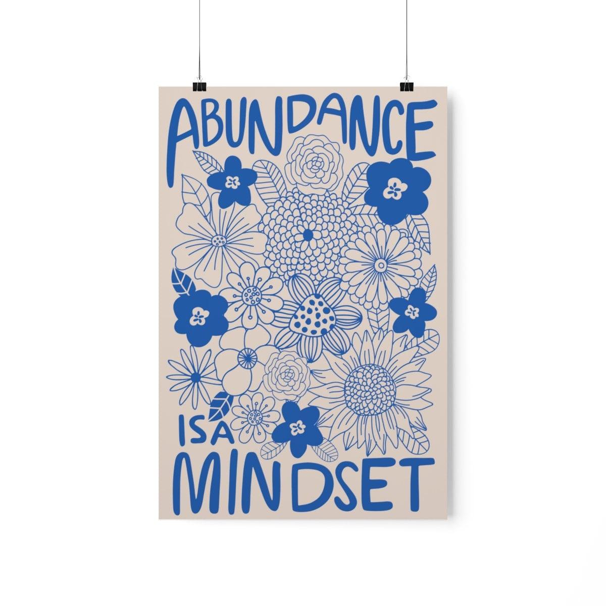 Abundance is a Mindset Vertical Poster - TheCoolRuler