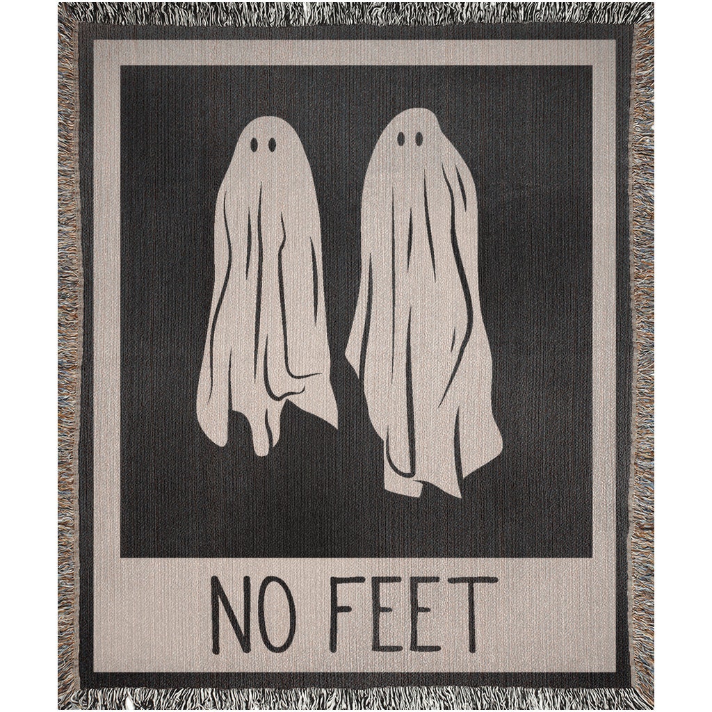 No Feet Ghost  Throw Blanket
