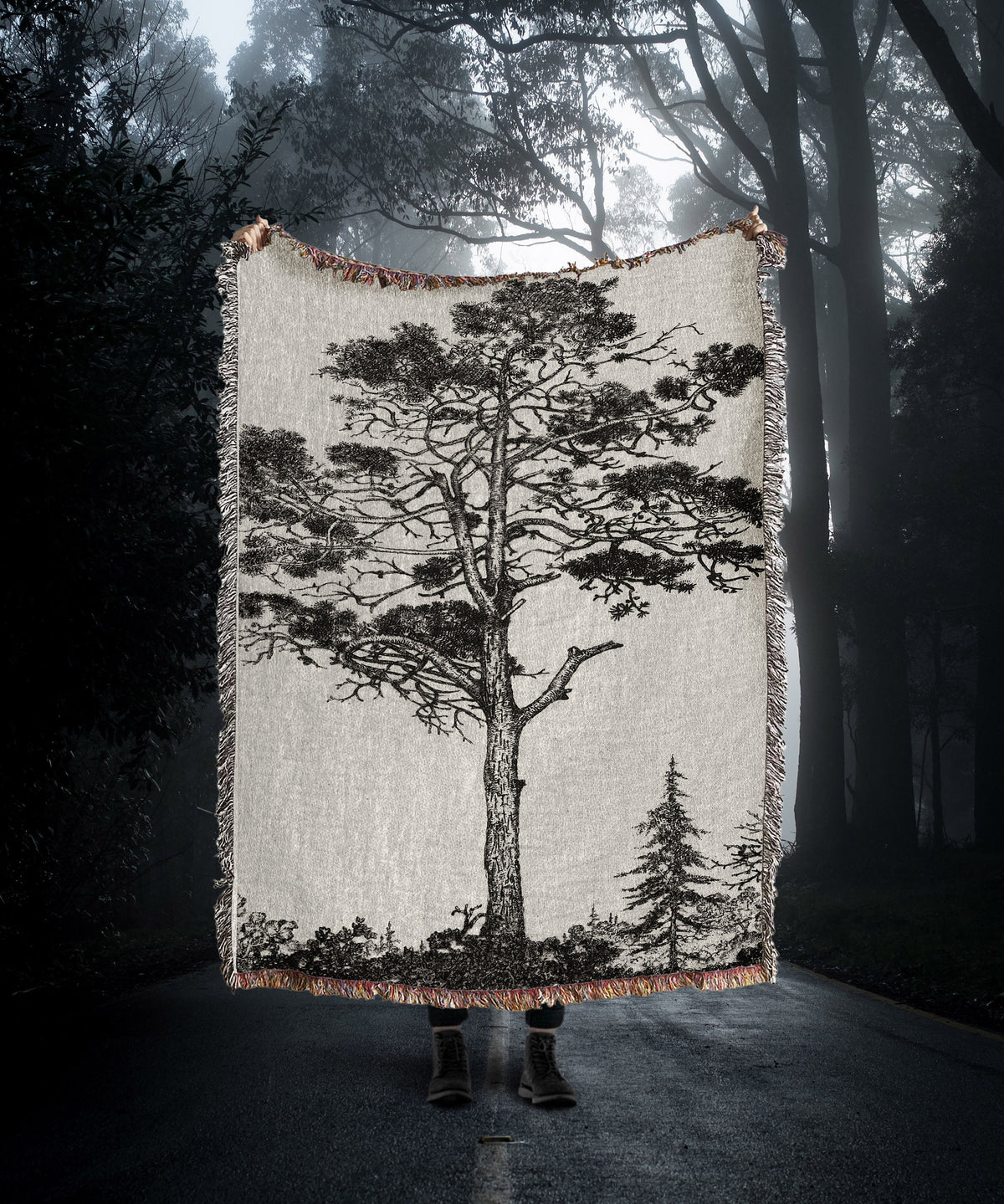 Rustic Tree  Blanket