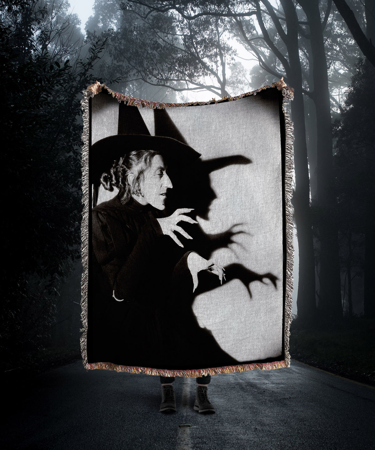 Wicked Wizard of Oz Witch  Throw Blanket