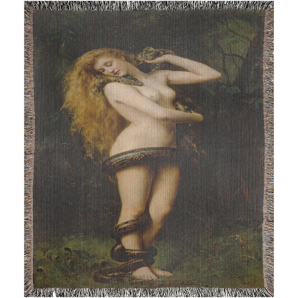 John Collier Lilith  Throw Blanket