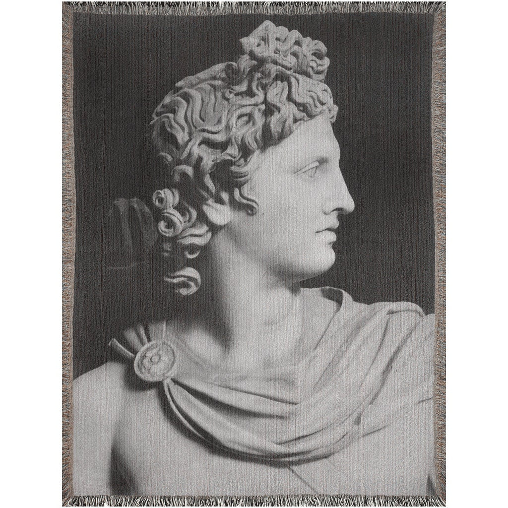 Apollo Statue  Throw Blanket