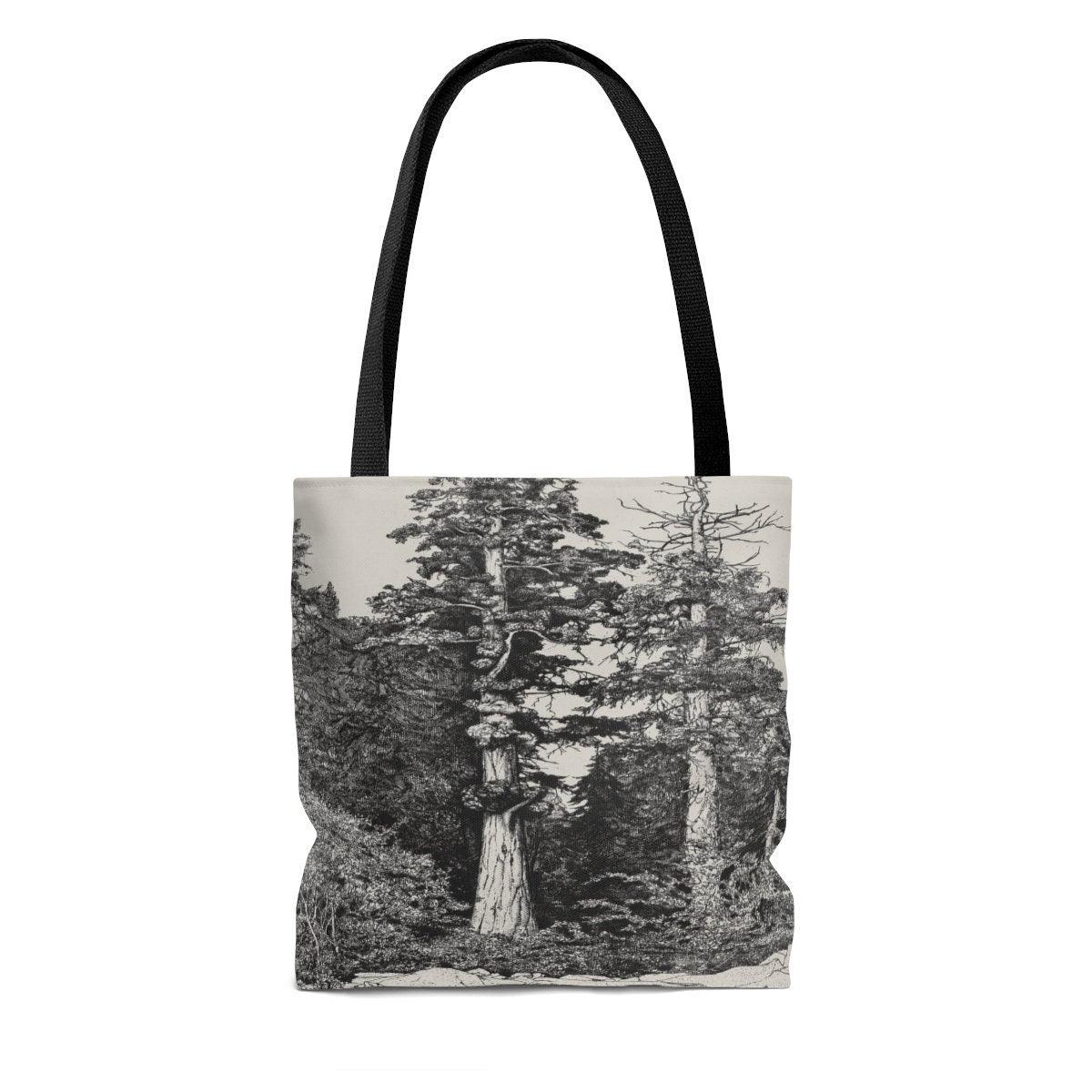 Enchanted Forest Vintage Sketch Tote Bag: - TheCoolRuler