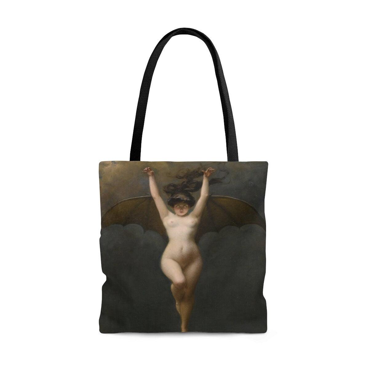 Gothic Bat Witch Tote Bag - TheCoolRuler
