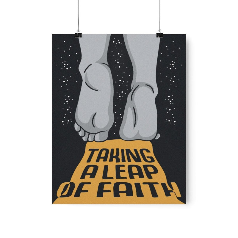 Take a Leap of Faith Vertical Poster - TheCoolRuler