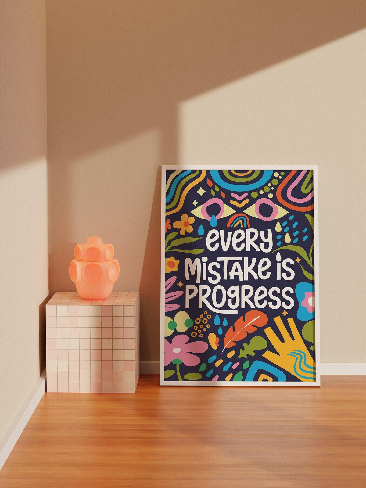 Every Mistake is Progress Vertical Poster - TheCoolRuler