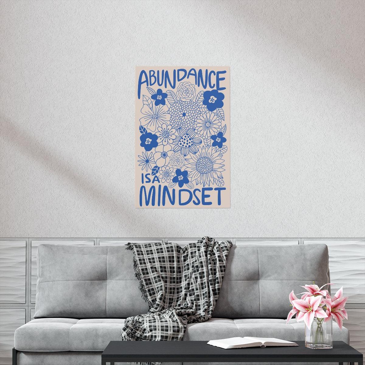 Abundance is a Mindset Vertical Poster - TheCoolRuler