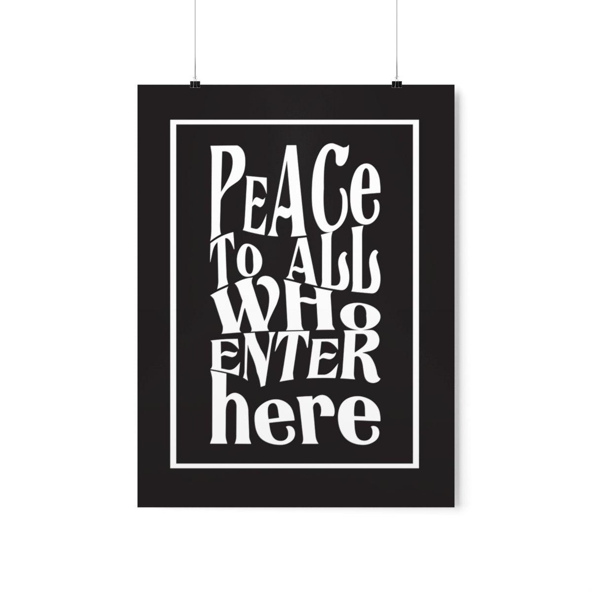 Peace to All Vertical Poster - TheCoolRuler