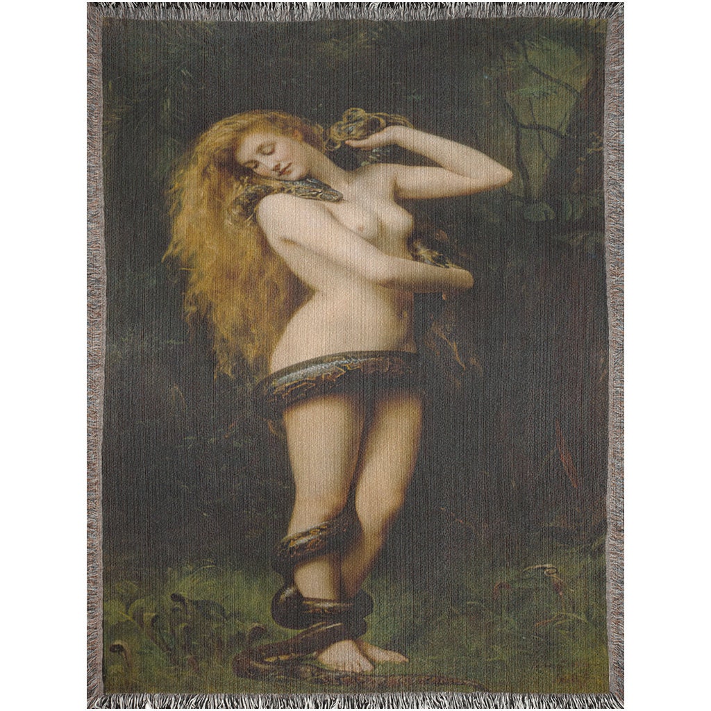 John Collier Lilith  Throw Blanket