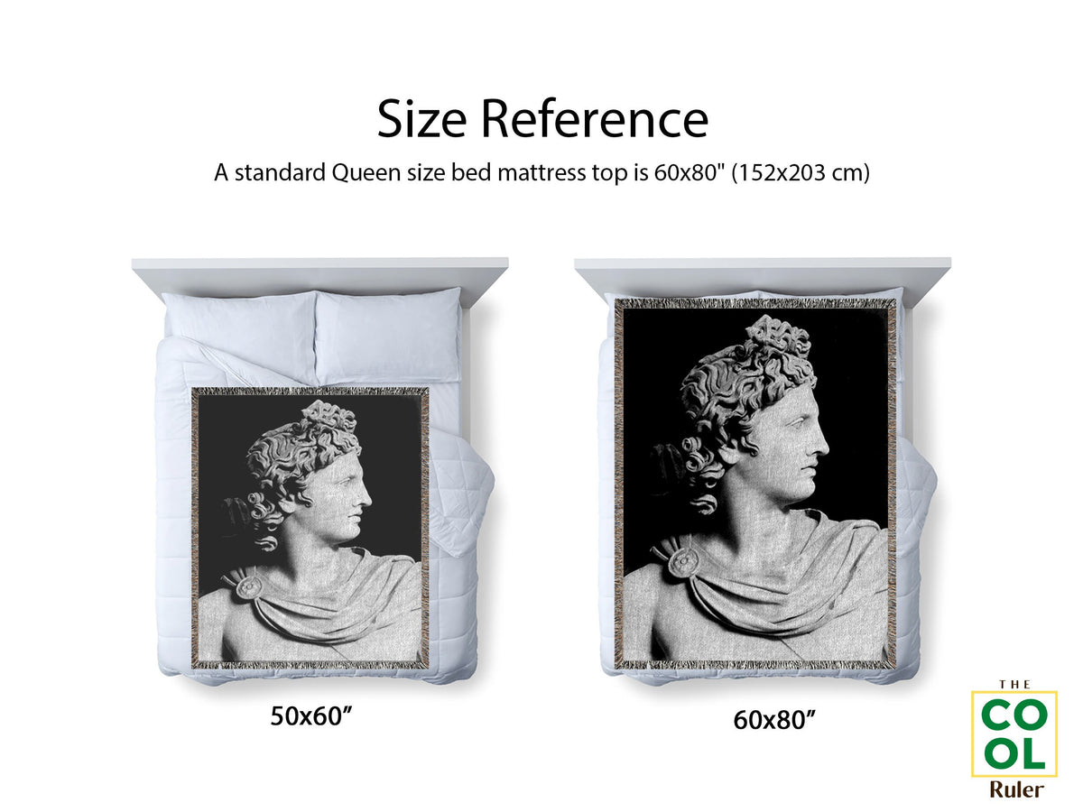 Apollo Statue  Throw Blanket