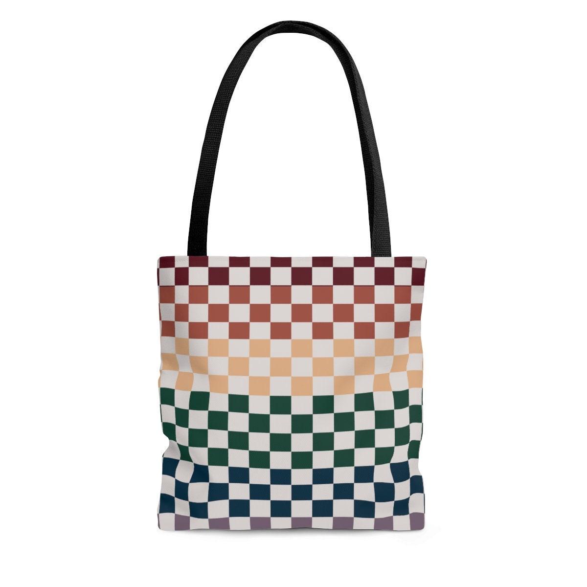 Rainbow Checkered Tote Bag - TheCoolRuler