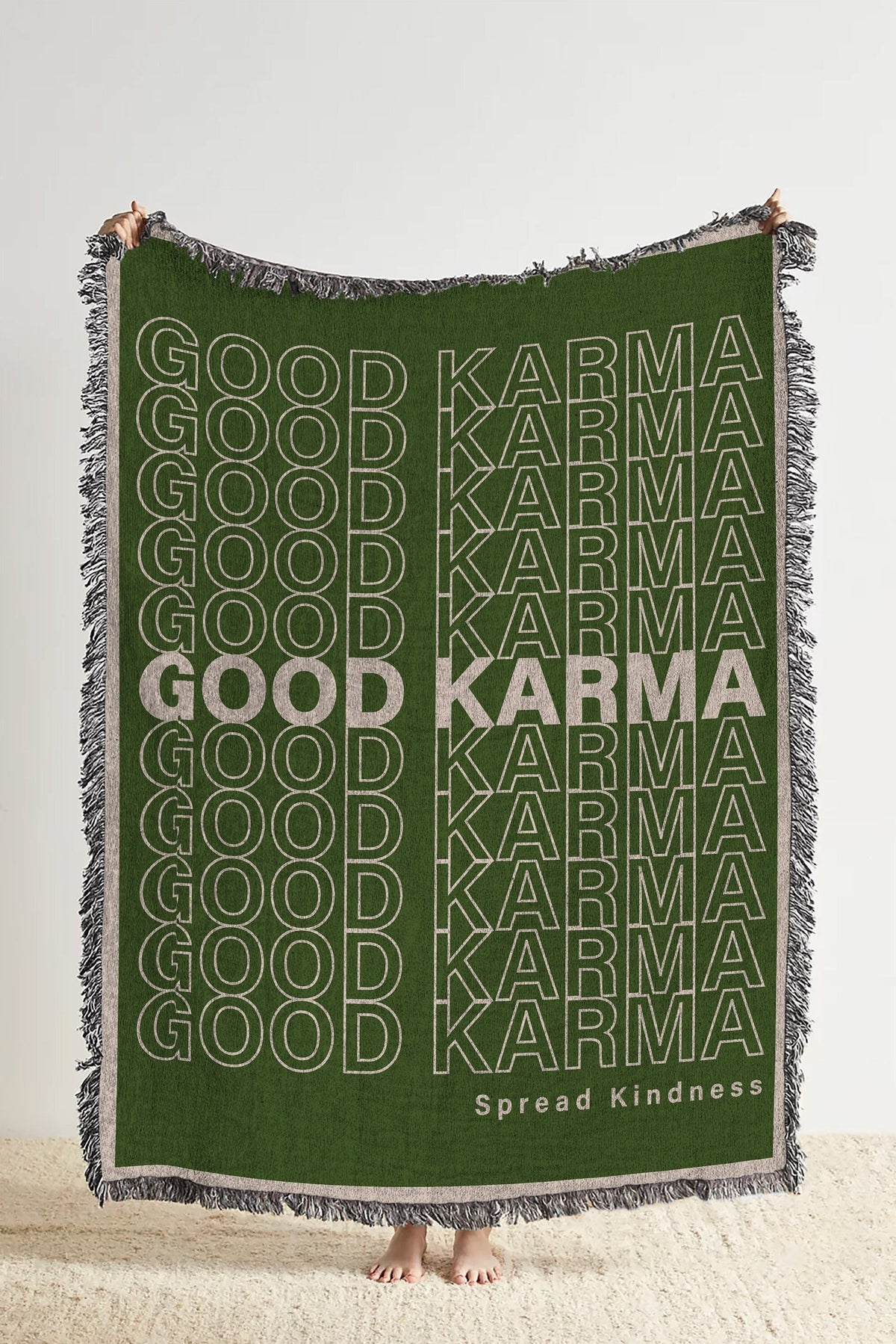 Good Karma  Throw Blanket