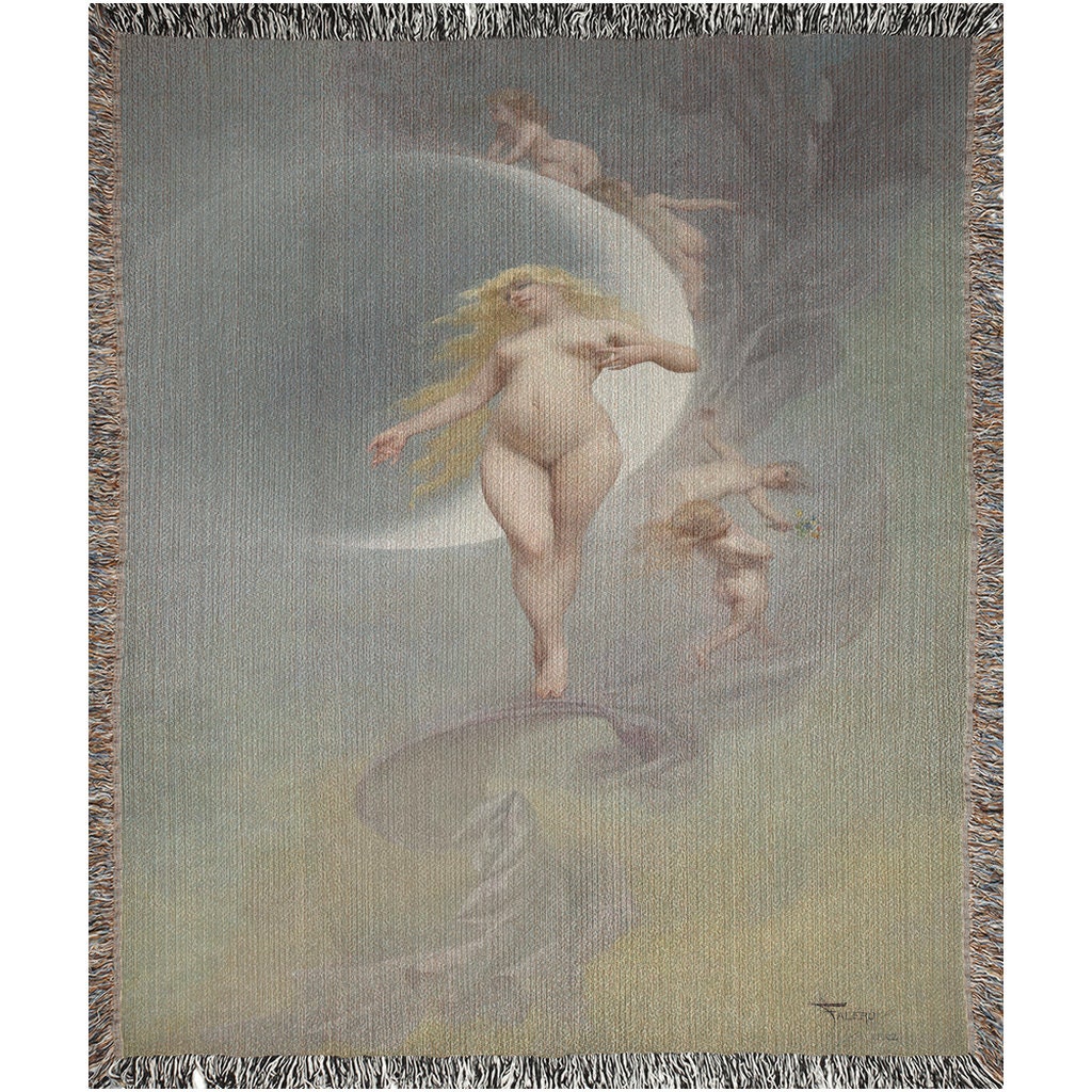 Luna Goddess 1883  Throw Blanket