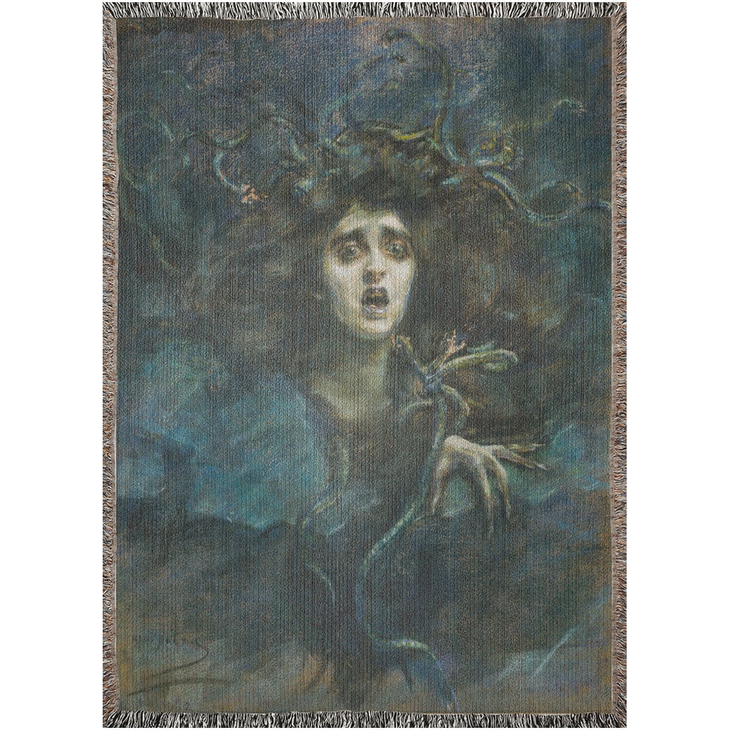 Medusa (1892) Throw Blanket