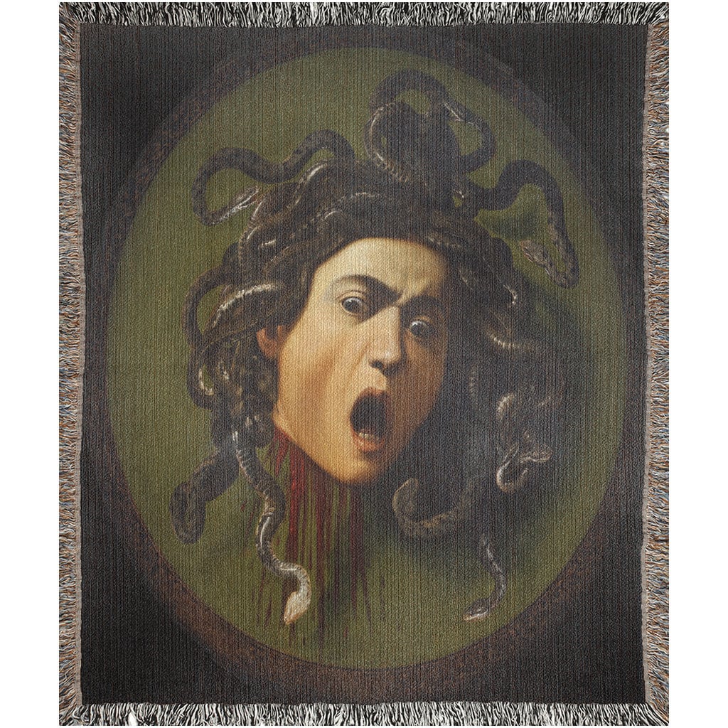 Bloody Medusa Throw Blanket