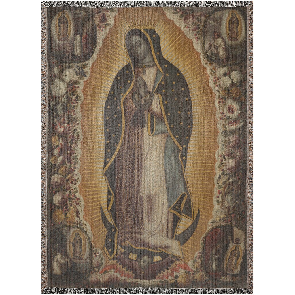 Virgin of Guadalupe (1691)  Throw Blanket