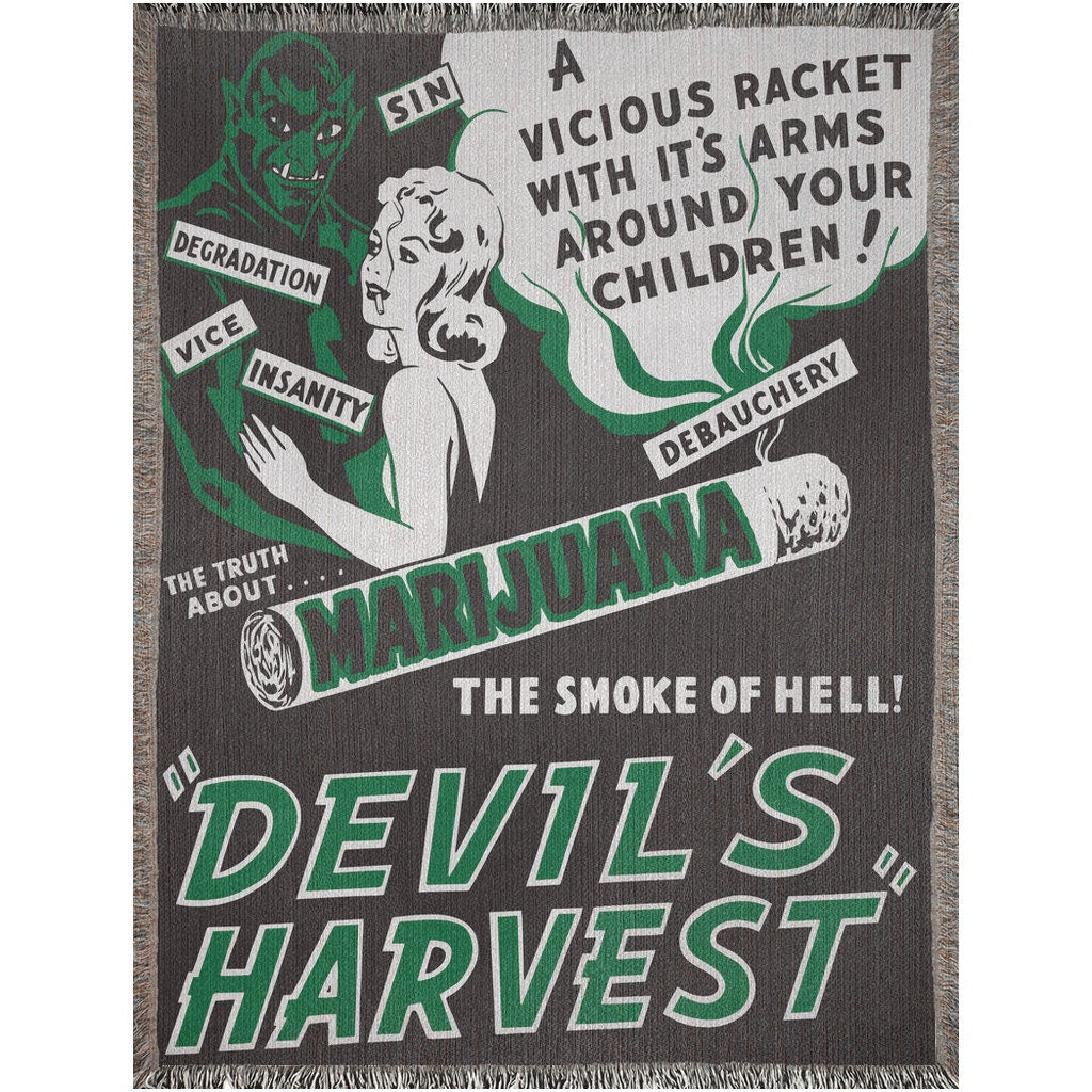 420 Devils Harvest  Throw Blanket