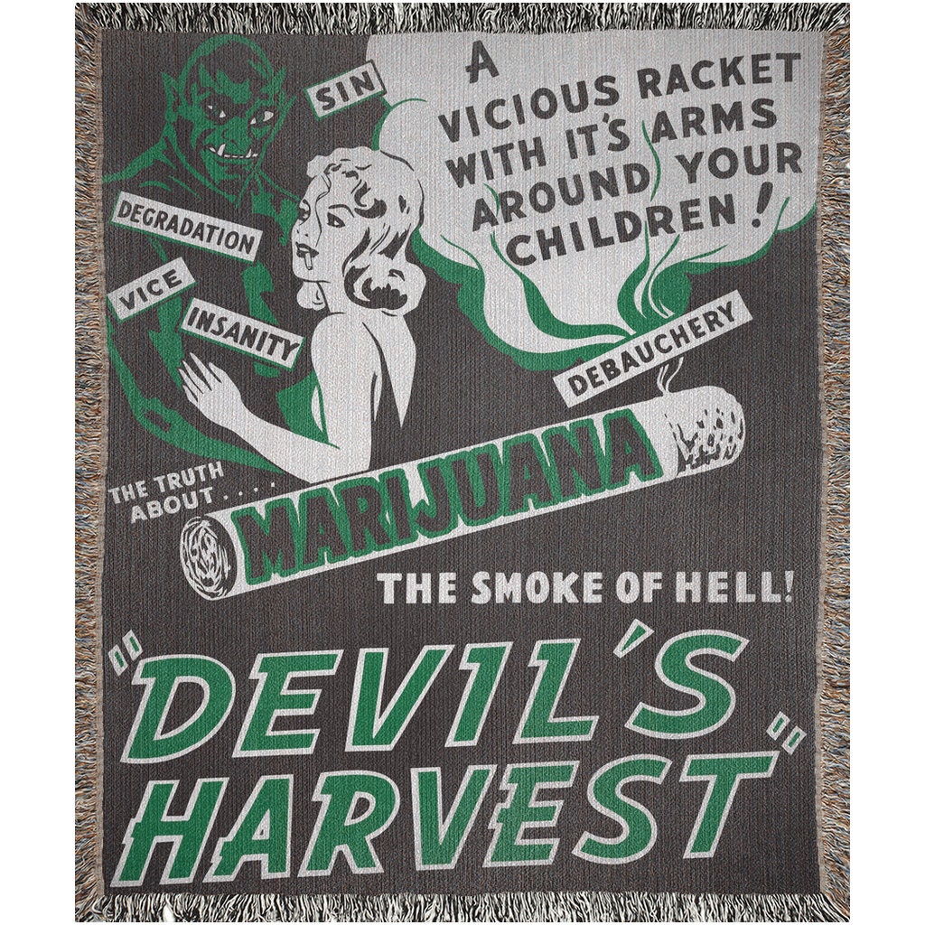 420 Devils Harvest  Throw Blanket