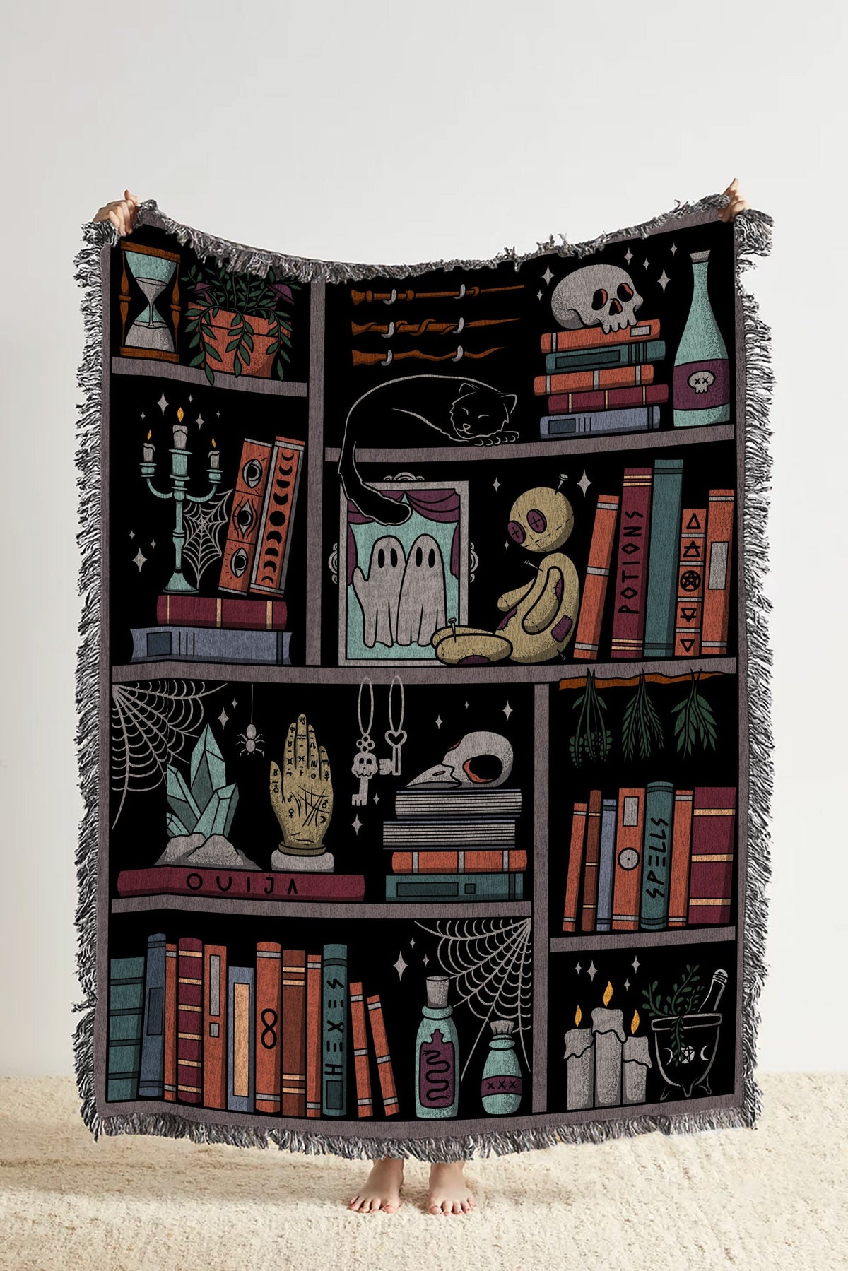 Alchemy Bookshelf Throw Blanket