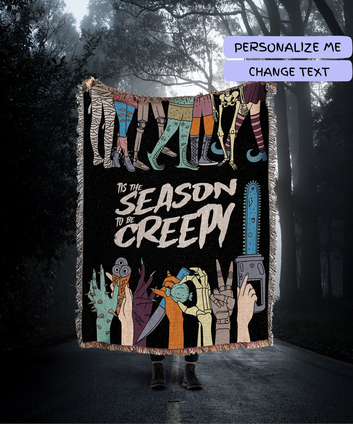 Spooky Season Throw Blanket