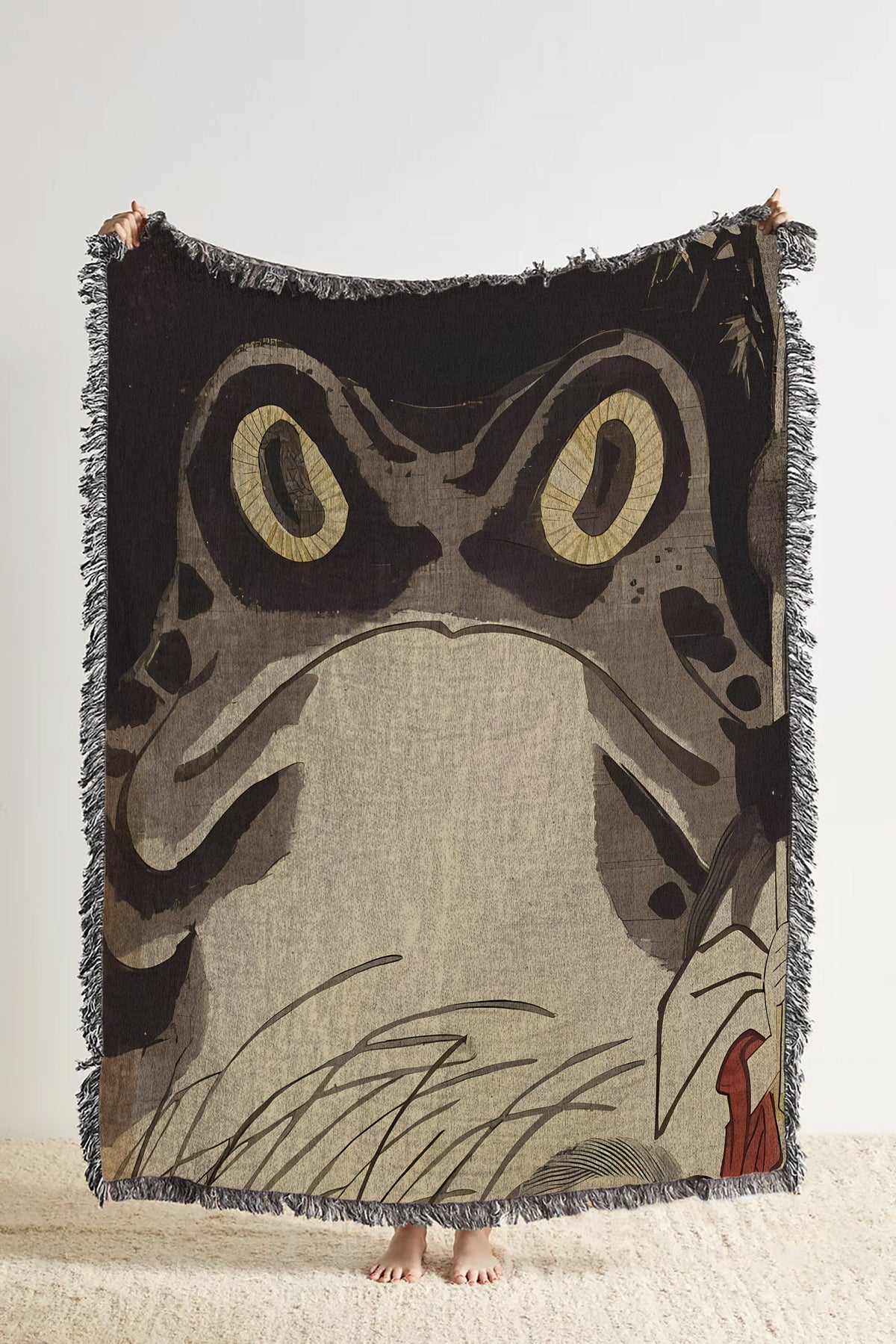 Utagawa Kuniyoshi Frog Throw Blanket