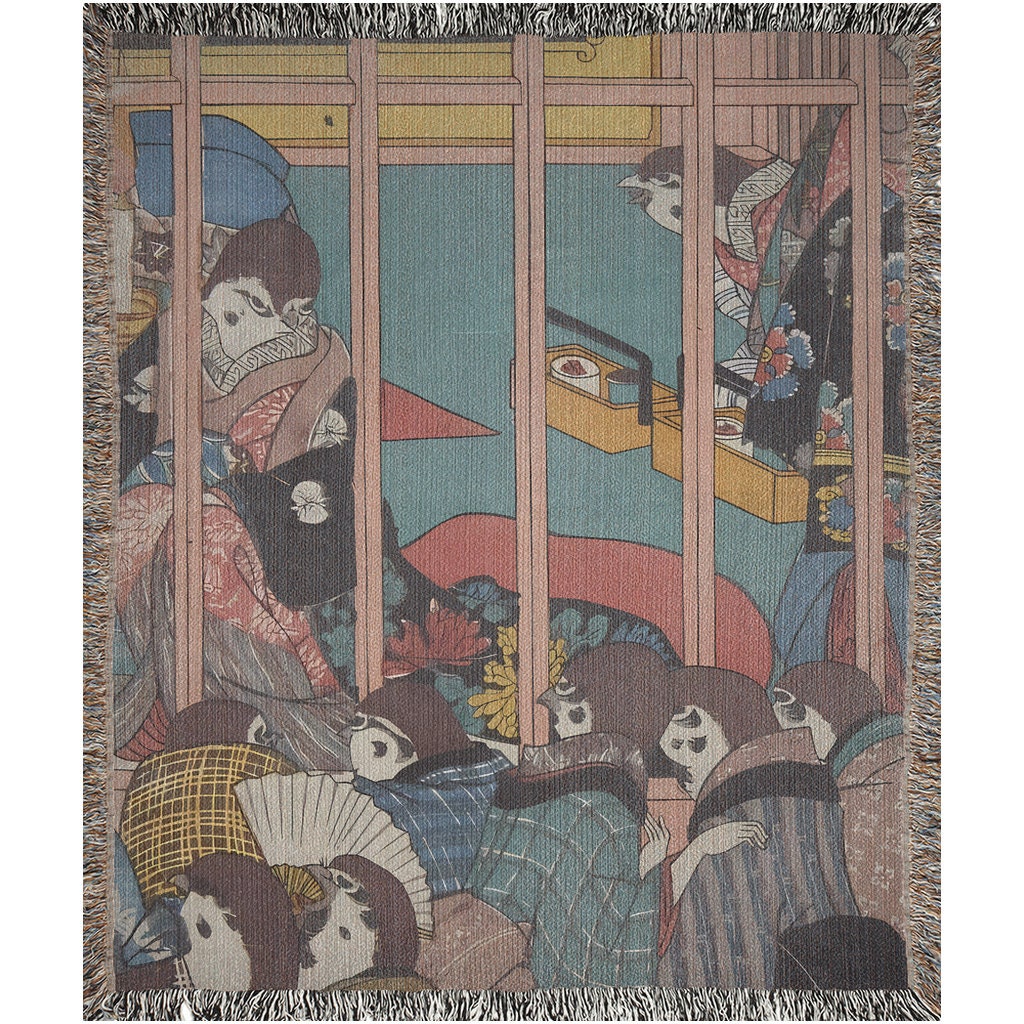 Village Sparrows (1846) Throw Blanket