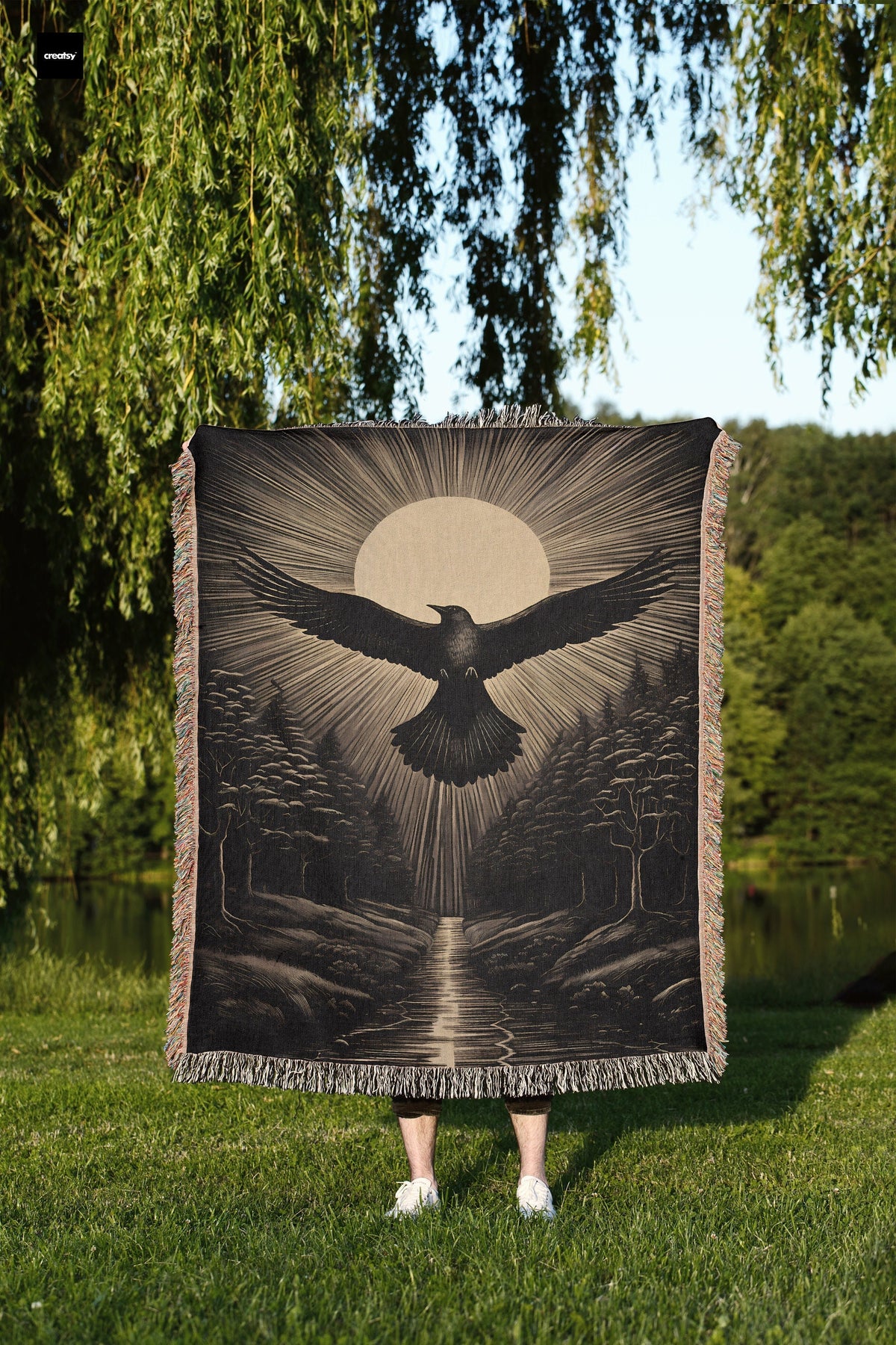 Flying by Sun  Throw Blanket