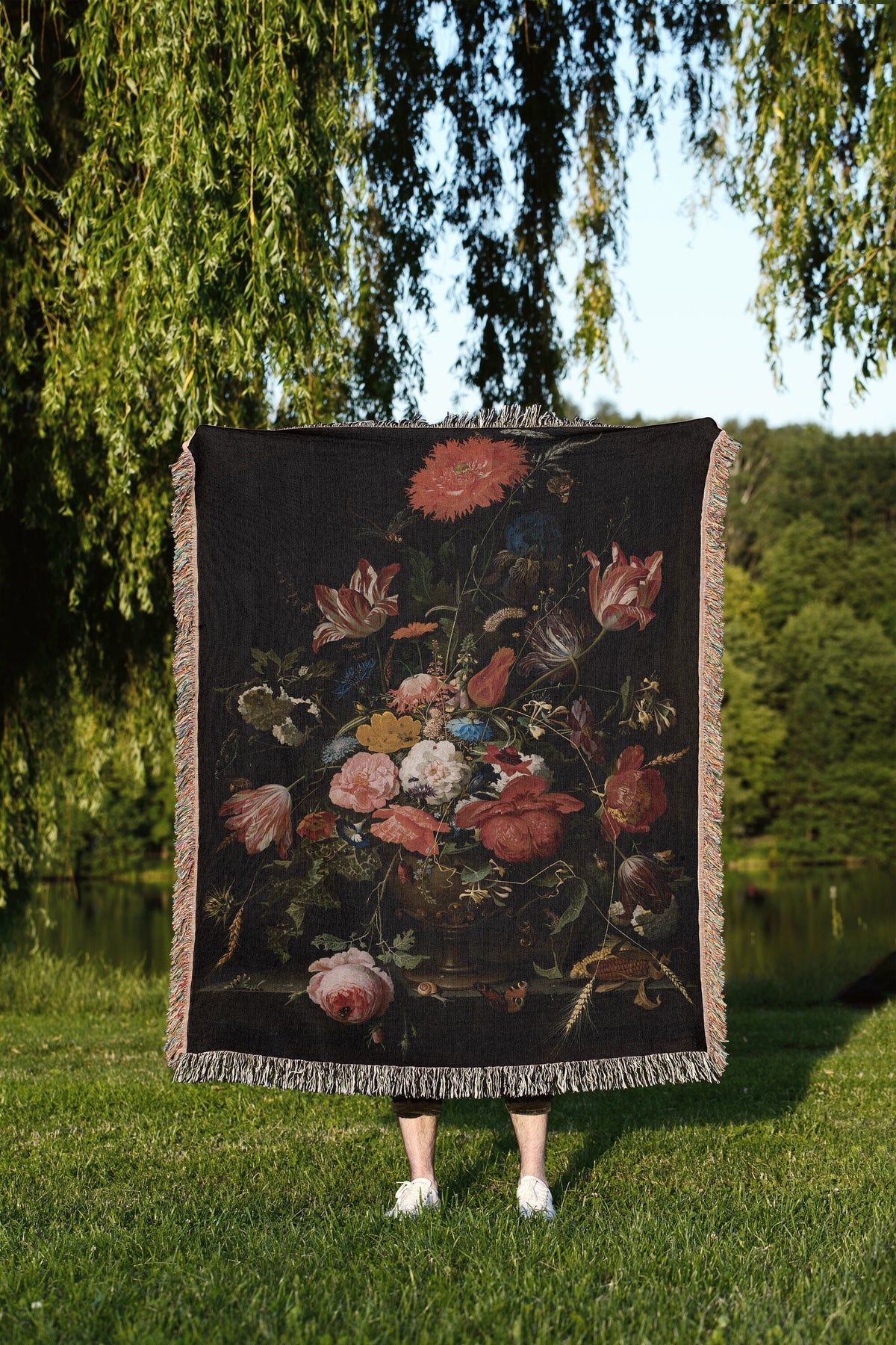 Floral Gothic  Blanket