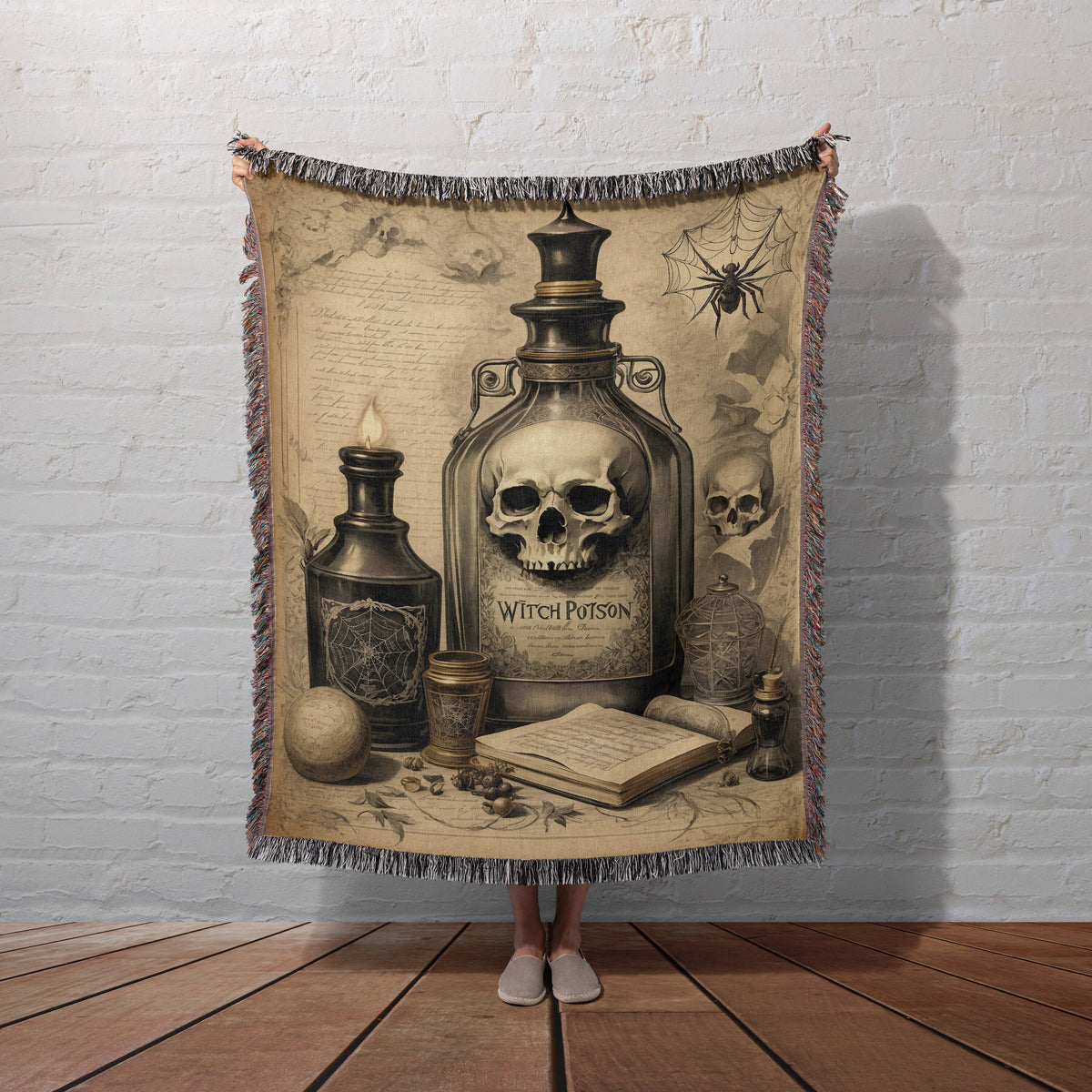 Witch Poison Throw Blanket